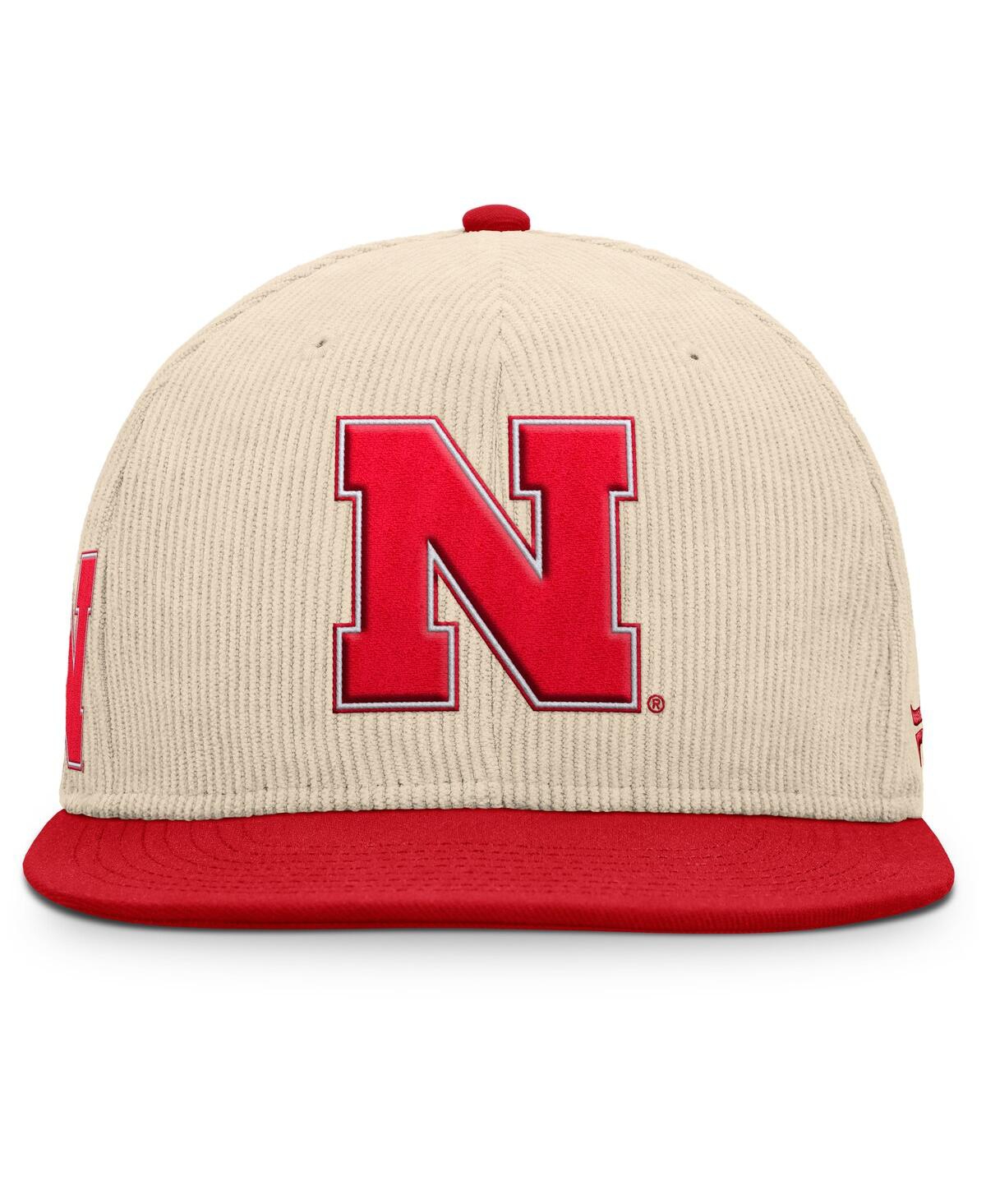 Fanatics Men's Tan Nebraska Huskers Catcher Snapback Hat In Tan