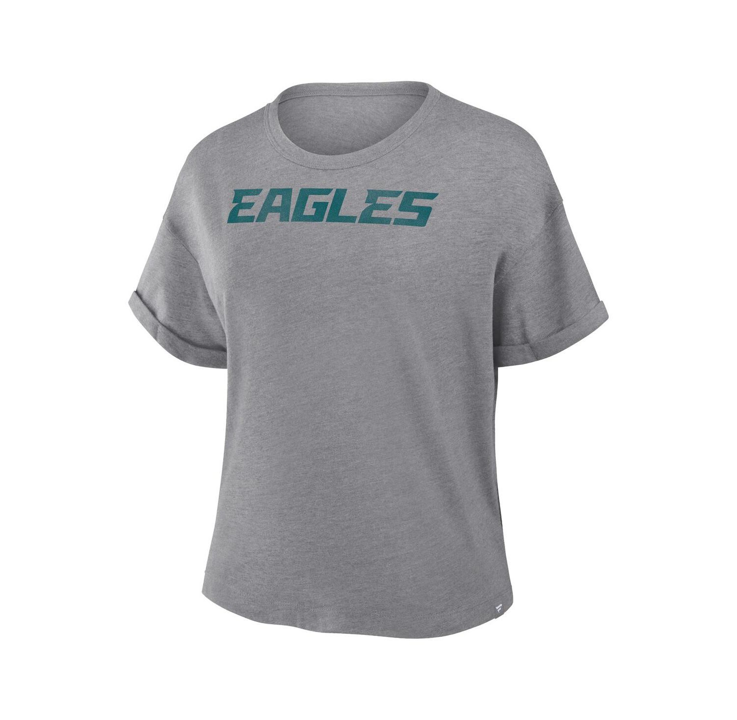 Women's Heather Gray Philadelphia Eagles Tri-Blend T-Shirt