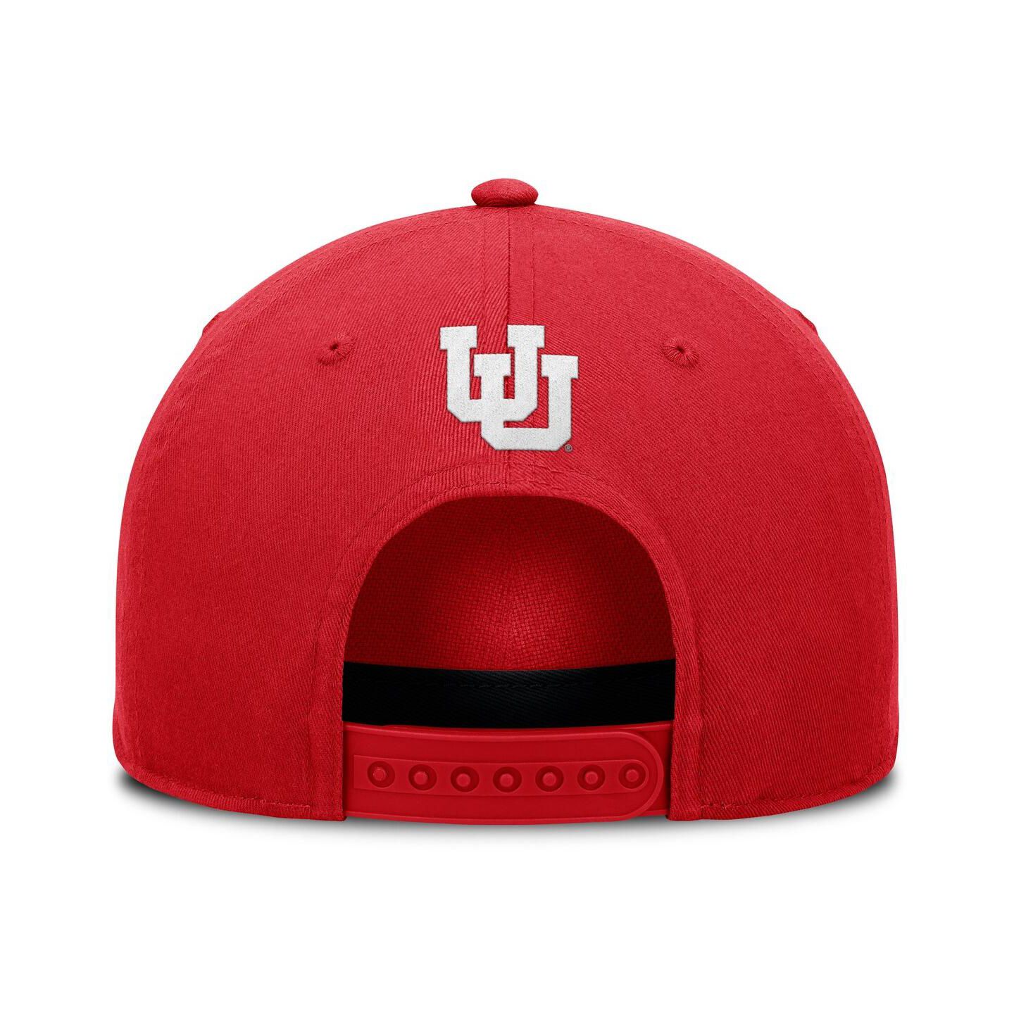 Мужская кепка Fanatics Red Utah Utes Foul Ball Rope Adjustable Hat — фото 3