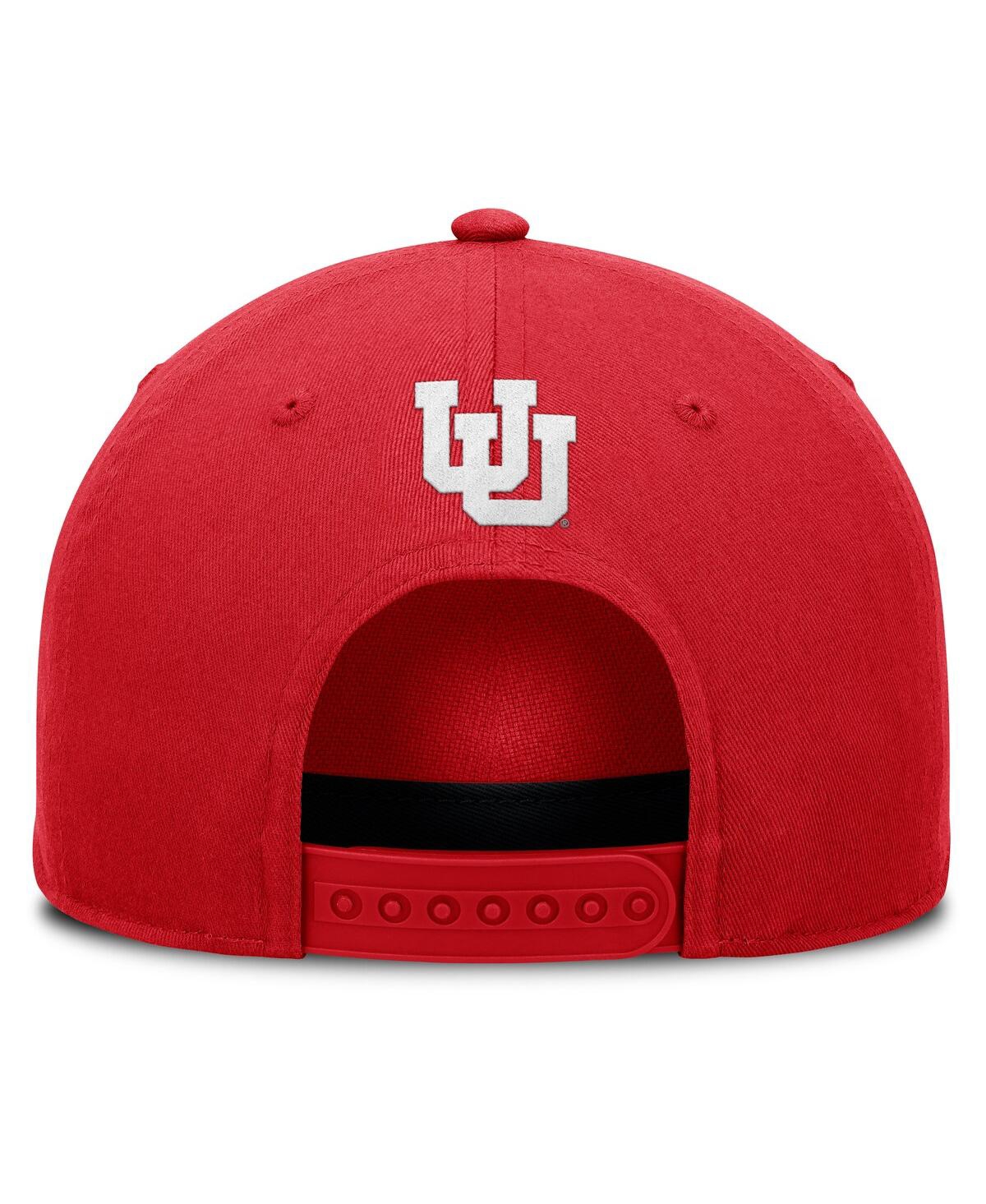 Fanatics Men's Red Utah Utes Foul Ball Rope Adjustable Hat In Red