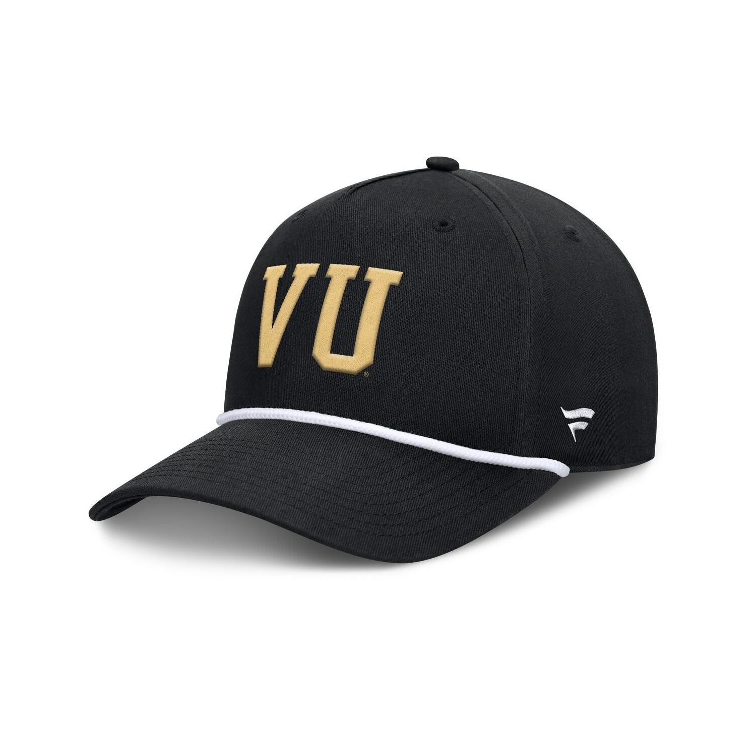 Men's Black Vanderbilt Commodores Foul Ball Rope Adjustable Hat