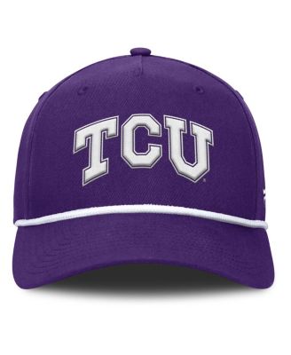 Men's Purple TCU Horned Frogs Foul Ball Rope Adjustable Hat