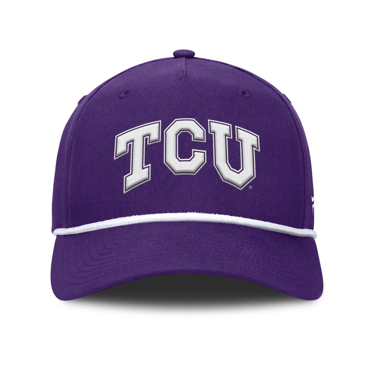 Men's Purple TCU Horned Frogs Foul Ball Rope Adjustable Hat