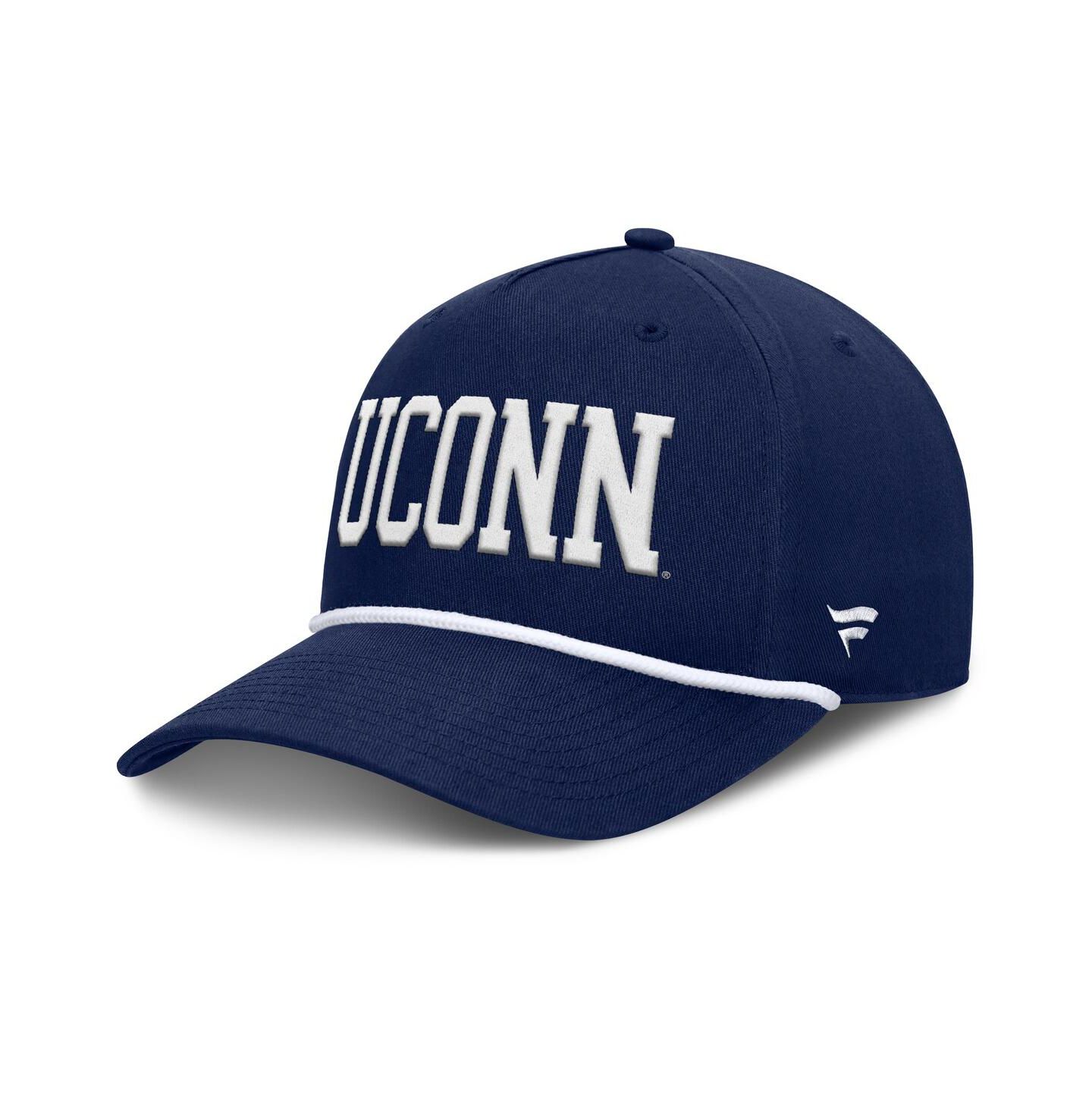 Мужская кепка Fanatics Navy UConn Huskies Foul Ball Rope Adjustable Hat — фото 1