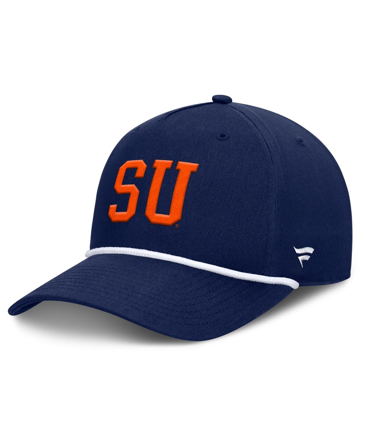 FANATICS MEN'S NAVY SYRACUSE ORANGE FOUL BALL ROPE ADJUSTABLE HAT 