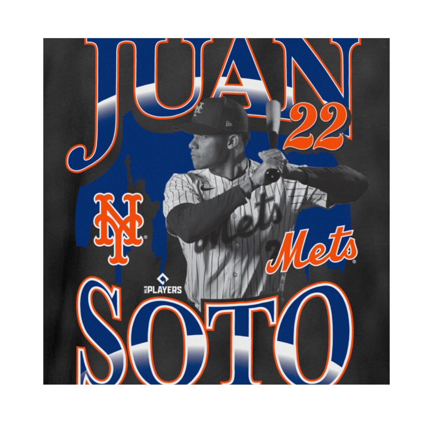 Men's Juan Soto Black New York Mets Batter Up Player T-Shirt