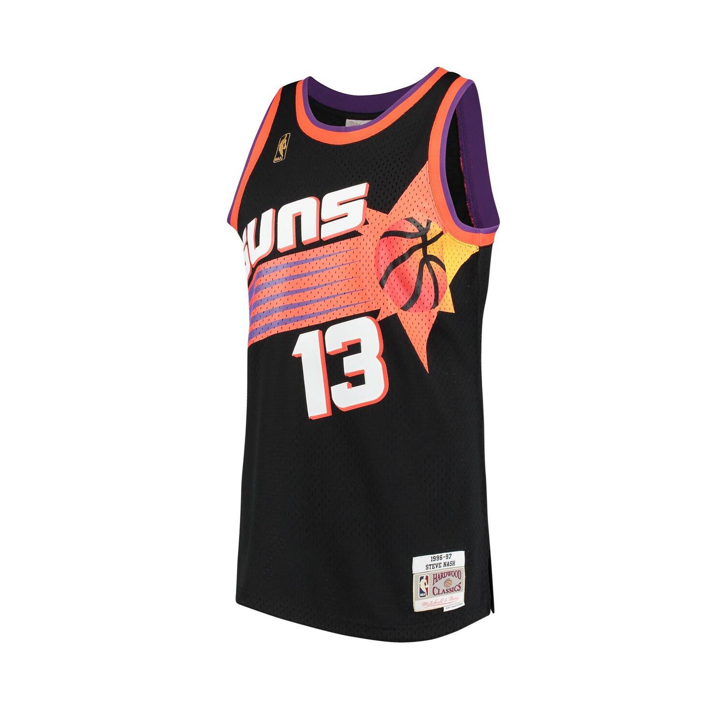 Men's Steve Nash Black Phoenix Suns 1996-97 Hardwood Classics Swingman Jersey