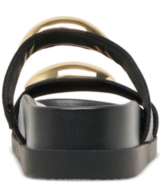 Women's Satine Jewelry Double Band Bracelet Footbed Sandals   