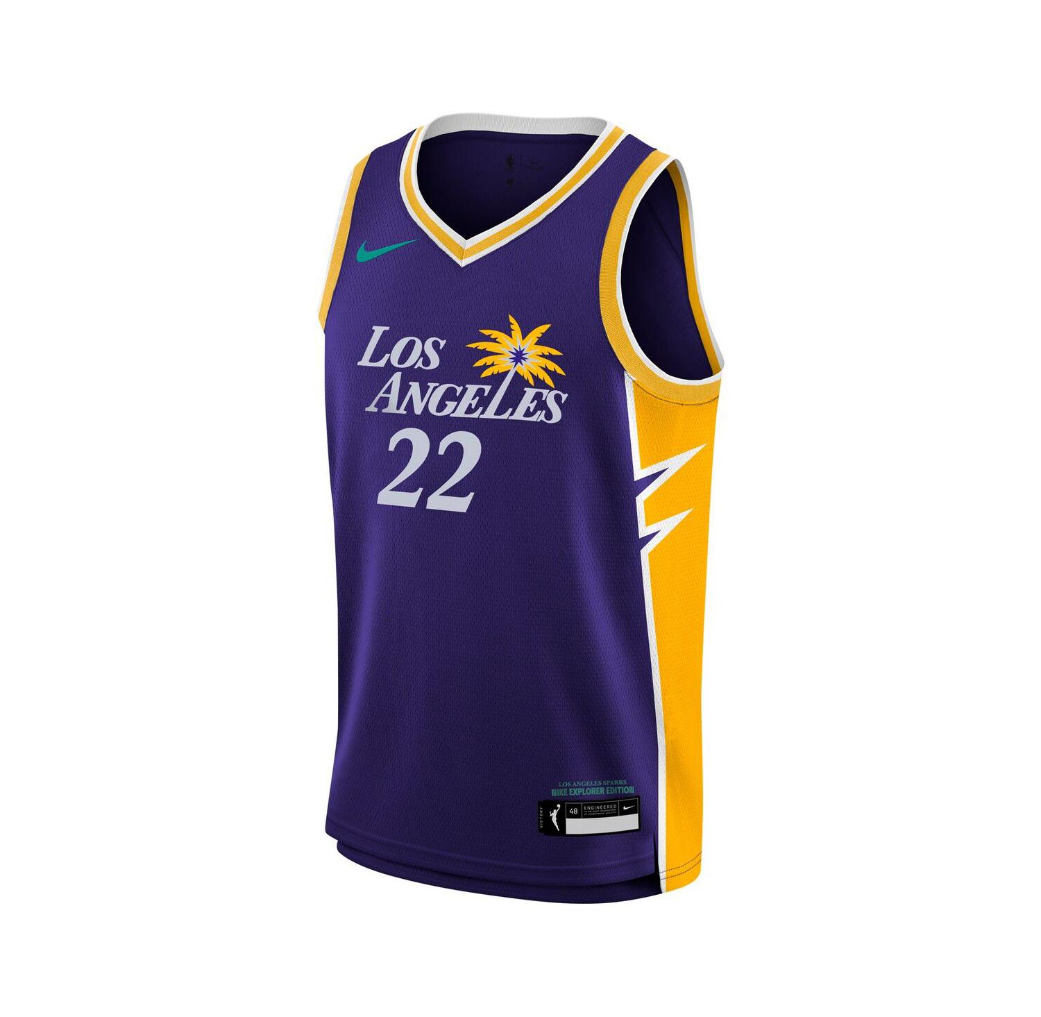 Big Boys and Girls Cameron Brink Purple Los Angeles Sparks 2024 WNBA Draft Explorer Edition Victory Player Jersey