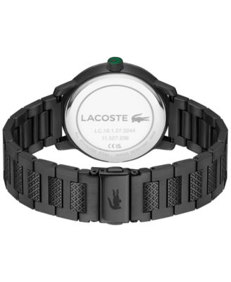 Men's Metropole Ionic Plated Black Steel Bracelet Watch, 39mm