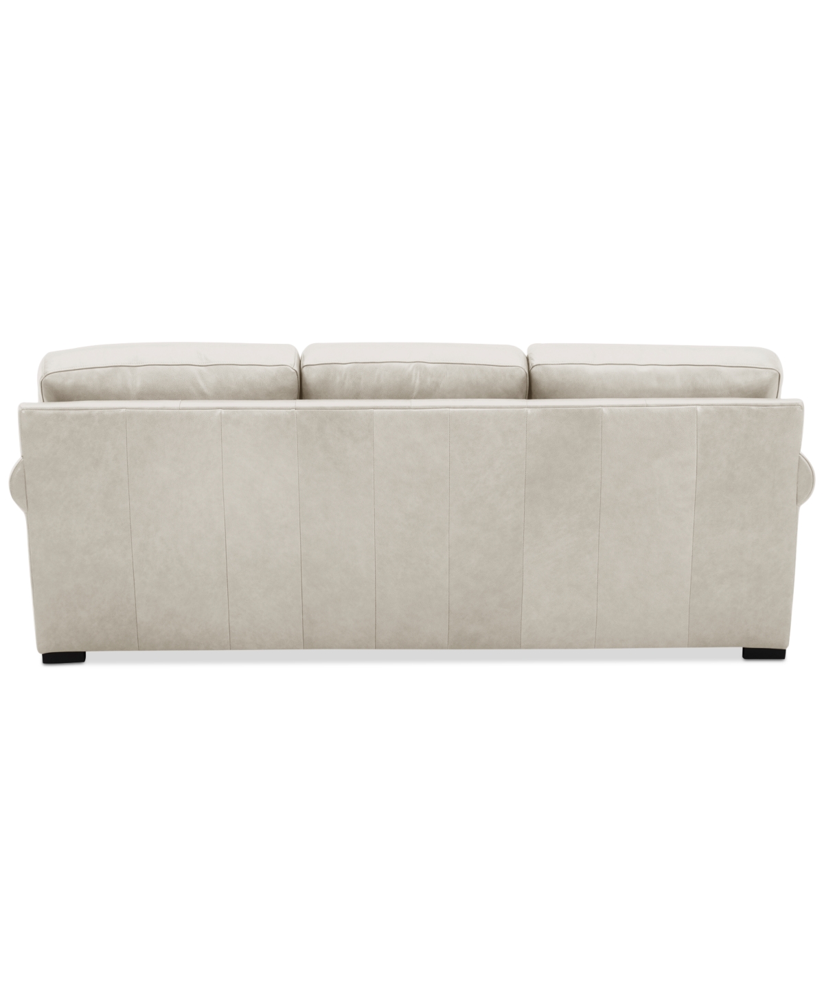 Macy's Radley 86" Leather Roll Arm Sofa, Exclusively At  In Coconut Milk