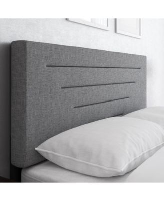 Cordoba Linen Upholstered Platform Bed Frame with Adjustable Headboard