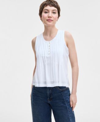On 34th - Women's Cotton Pleated Tank
