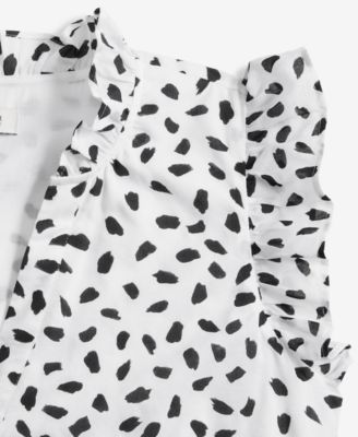 Women's V-neck Flutter-Sleeve Mini Dress, Exclusively at Macy's