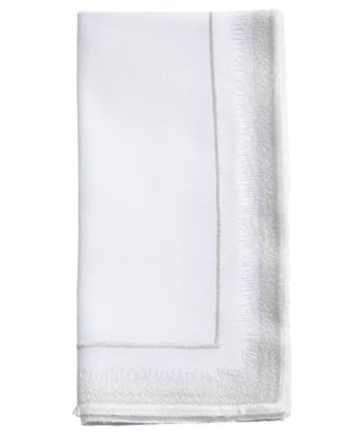 Elegant Embroidery Detail Napkin, Set of 4