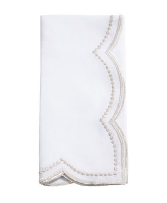 Embroidered Polka Dot Napkin, Set of 4