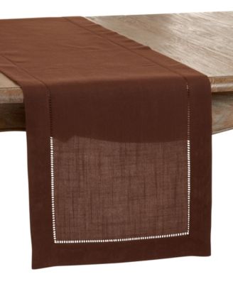 Hemstitched Border Table Runner, 16" x 54"