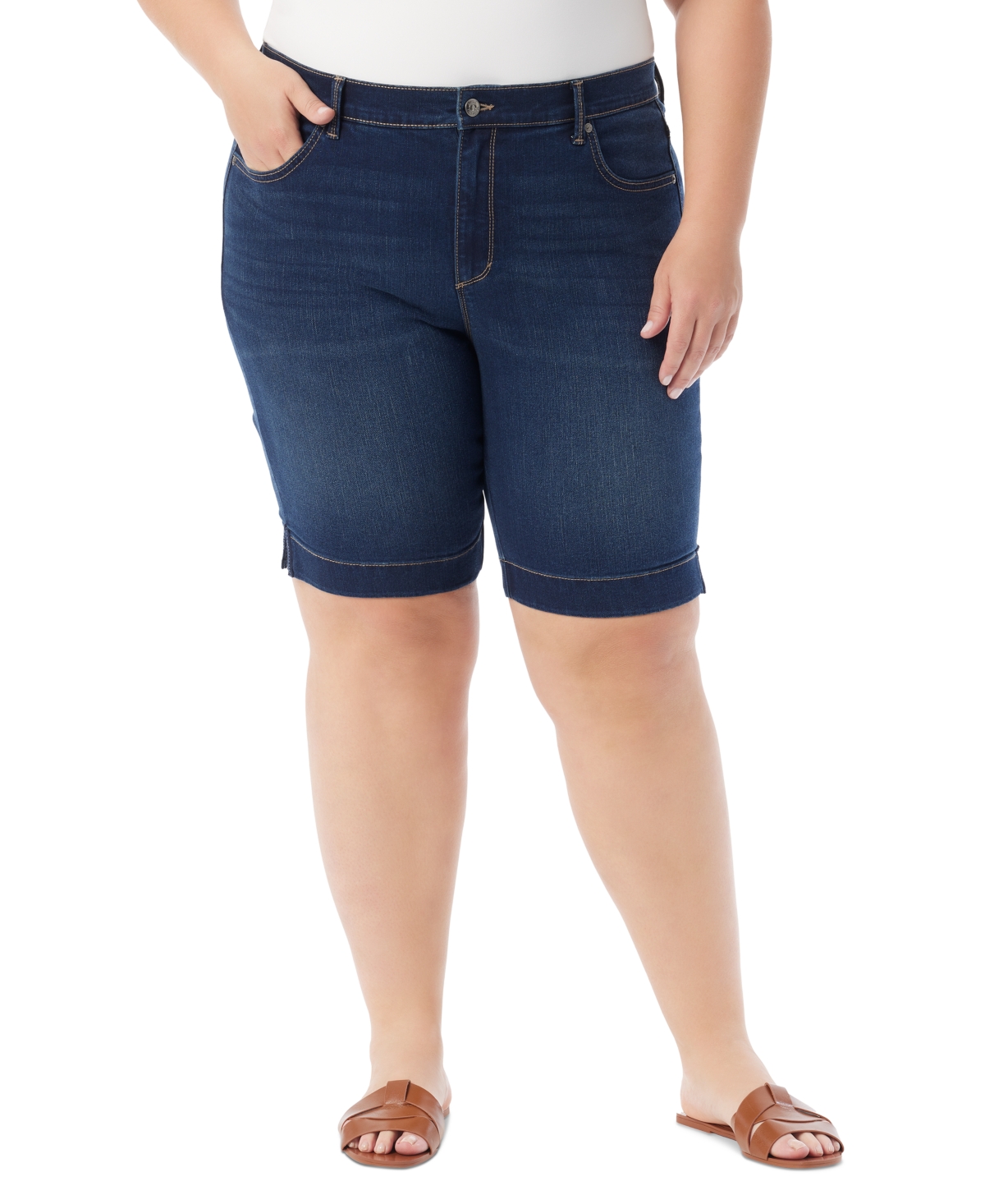 Plus Size Amanda Bermuda Shorts - Hewlett