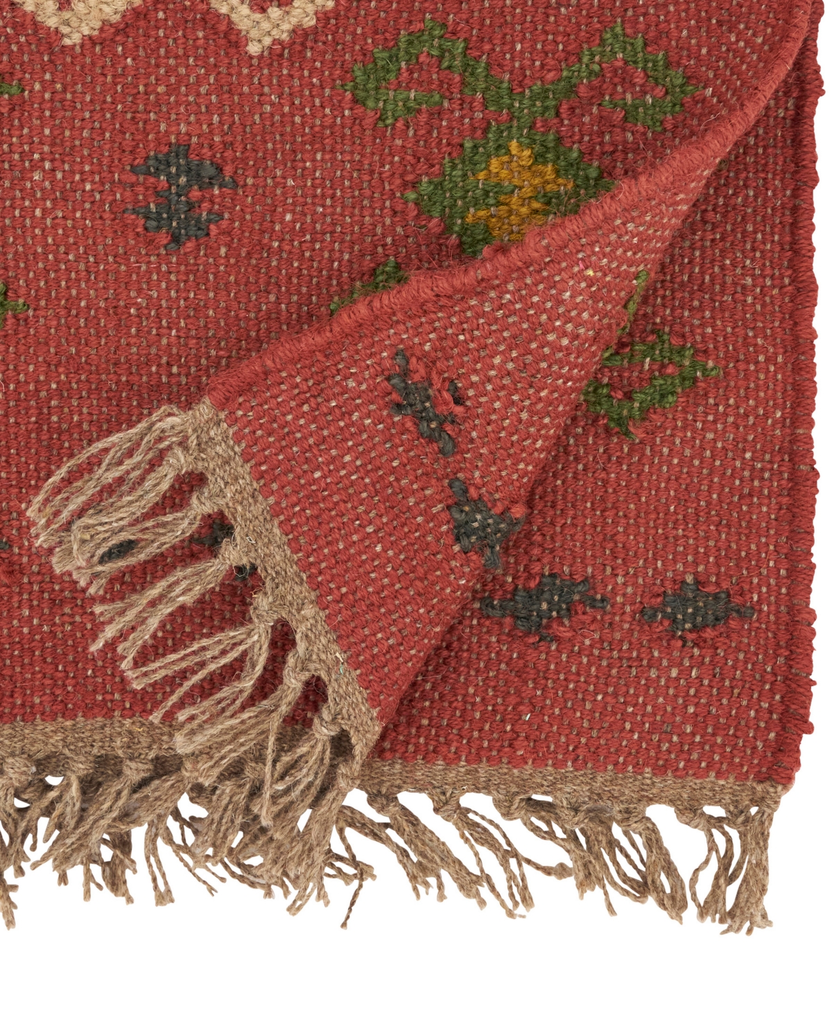 Saro Lifestyle Rustic Charm Kilim Table Runner, 16" X 72" In Multi