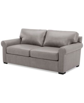 Radley Roll Arm 74" Leather Apartment Sofa