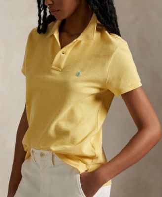 Women's Classic-Fit Mesh Polo Shirt