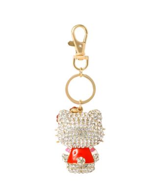 Sanrio Pave 3D Bling Keychain - Bag Charm, Backpack Accessories, Travel Collectible Gift Keychains