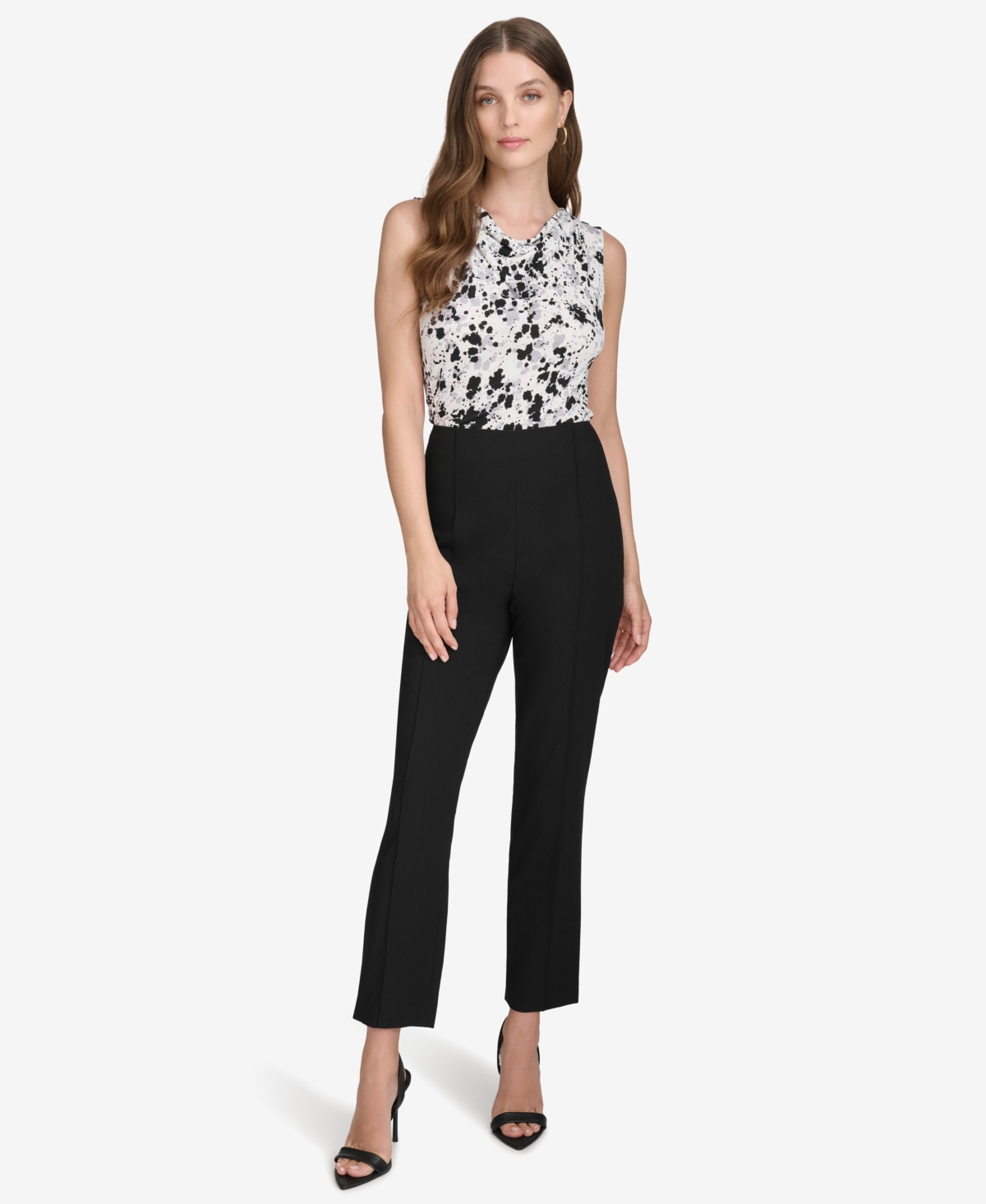 HALSTON WOMEN'S SLIM CROPPED TROUSERS 