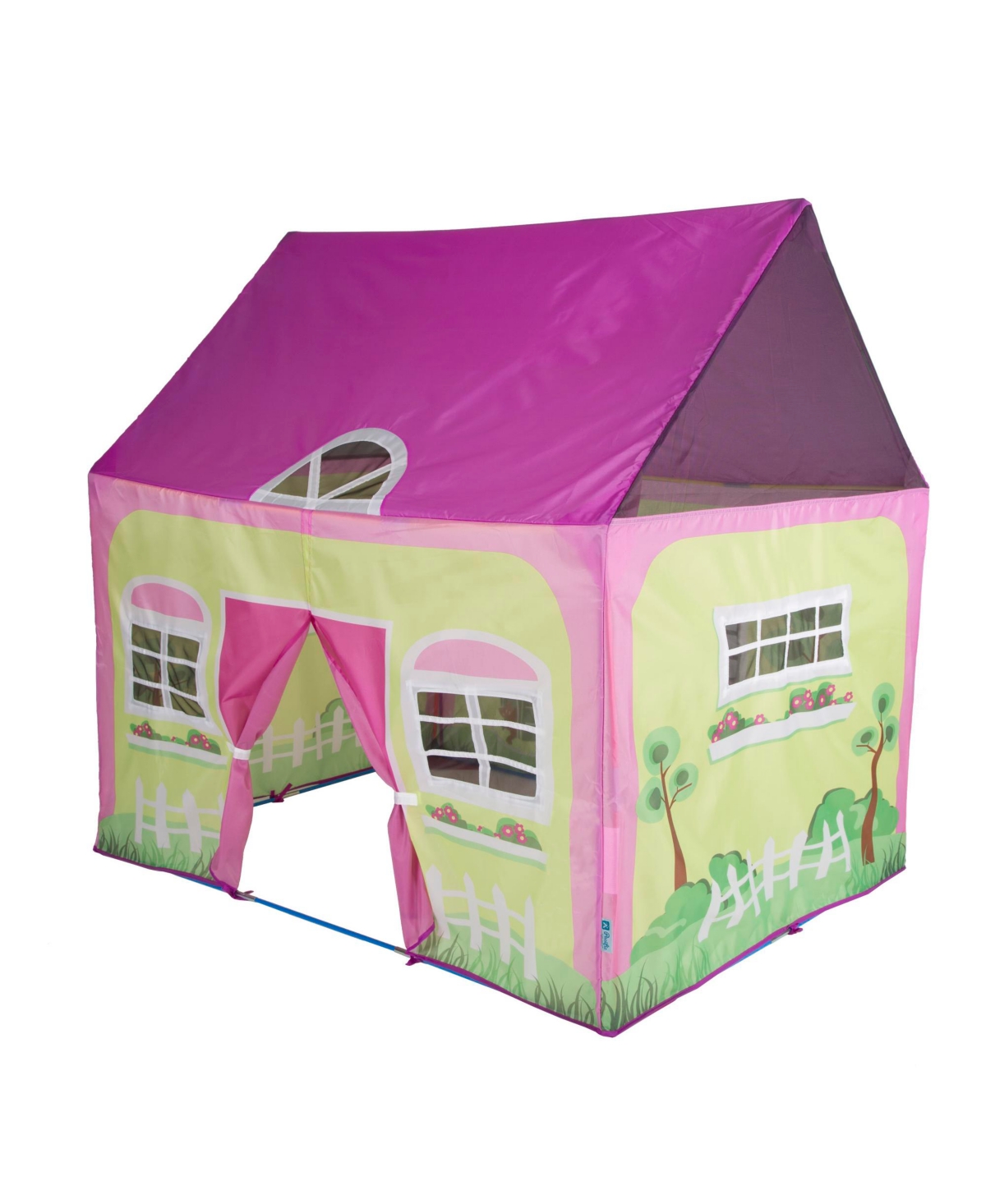 Lil' Cottage House Tent - Green frame with purple roof