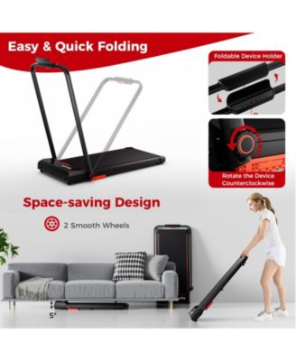 3 in 1 Folding Treadmill with Remote Control and LED Display