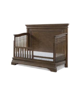 Olivia Traditional Wood Toddler Guard Rail in Rosewood Brown