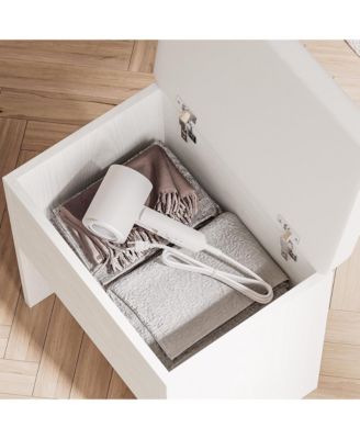 Vanity Desk Set with LED Lighted Mirror & Power Outlet