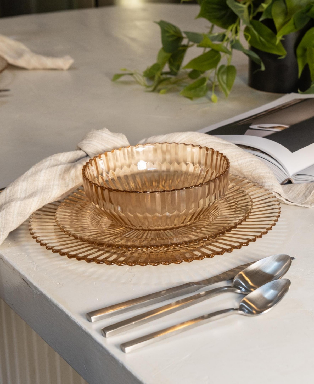 Fortessa Archie Salad Plates, Set Of 4 In Neutral
