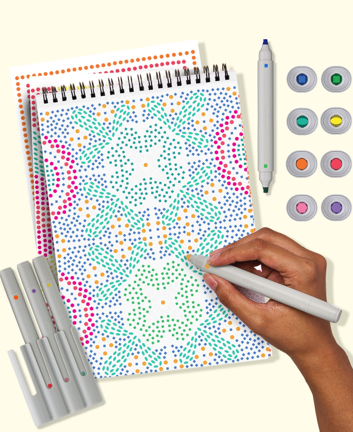 Lifelines Flowart Mosaic Art Mediterranean In Multi