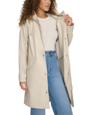 Women's Raglan Sleeve Rain Collar Jacket