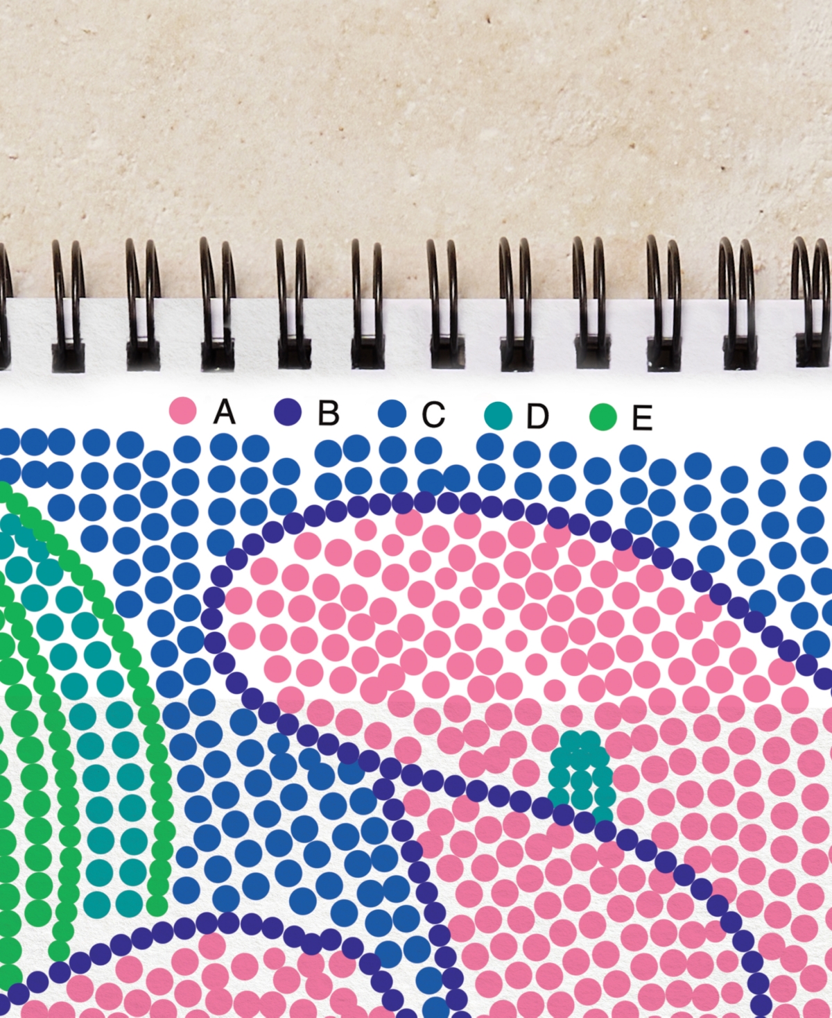 Lifelines Flowart Dot-by-letter Art Kit In Multi