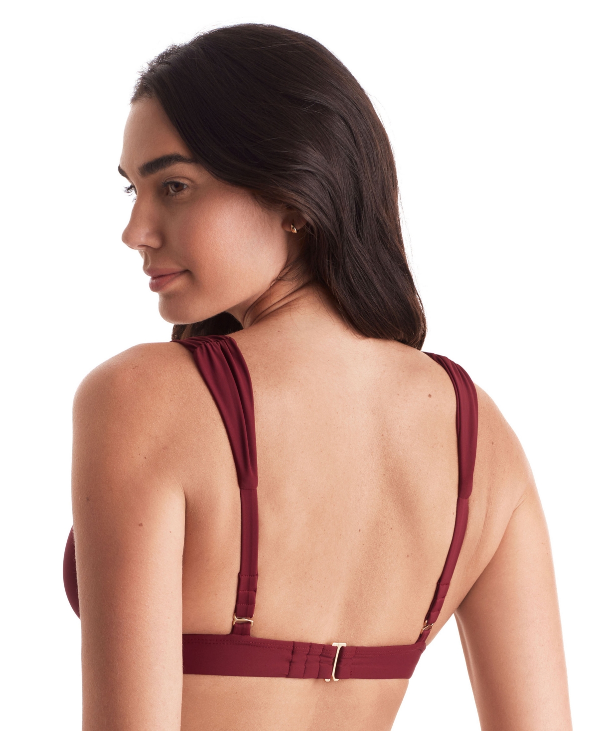 Shop Mimi Flamingo Women's Emory Shirred-strap Bikini Top