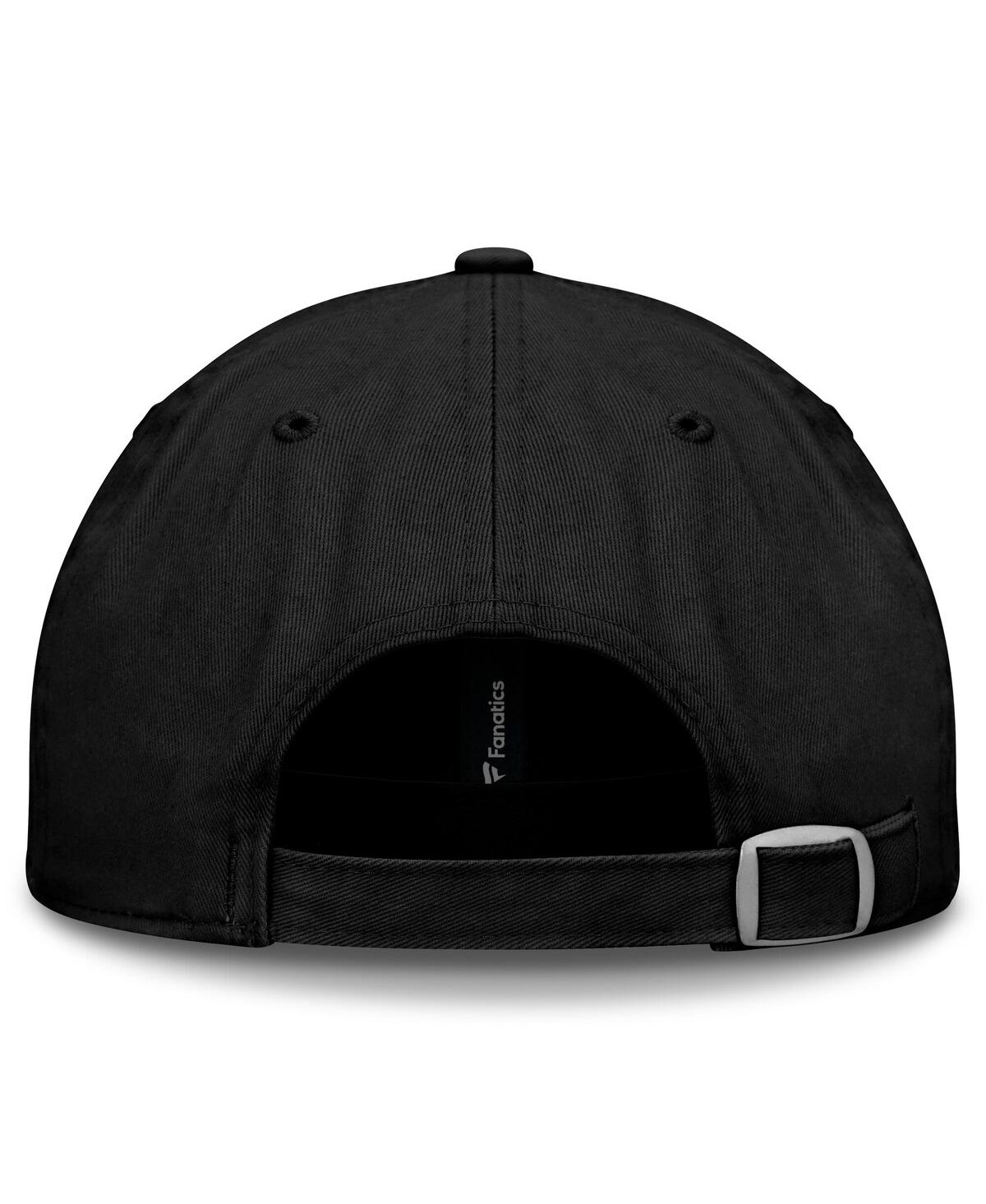 Fanatics Men's Black Calgary Flames Core Fundamental Adjustable Hat In Black