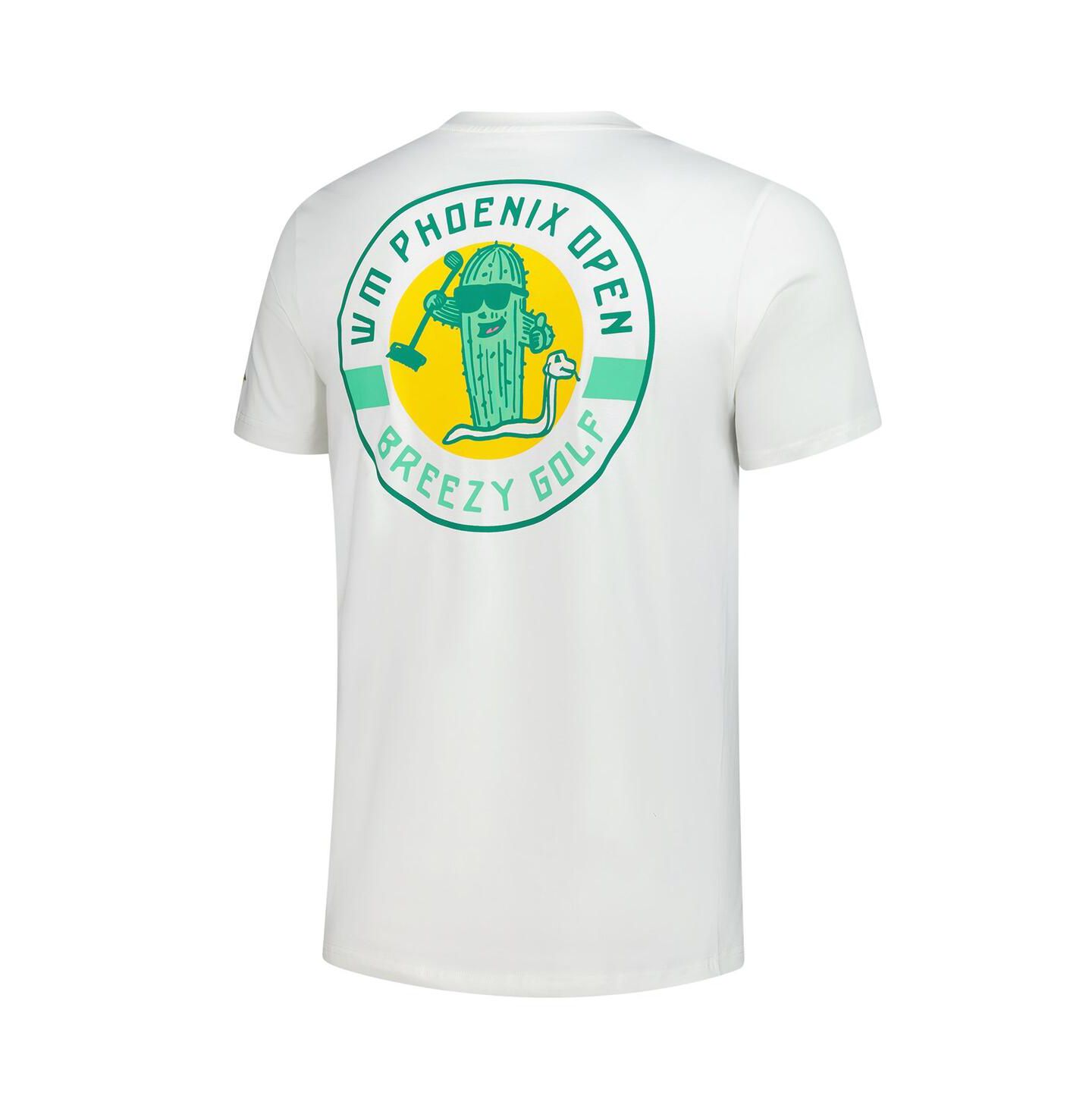 Мужская футболка Breezy Golf Cream WM Phoenix Open Cactus Crest — фото 3