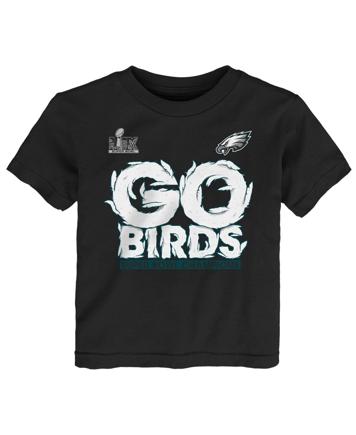 Fanatics Toddler Black Philadelphia Eagles Super Bowl Lix Champions Local T-shirt In Black