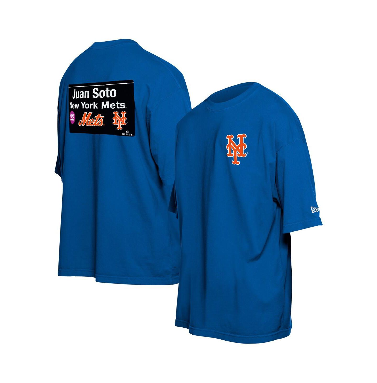 Мужская футболка New Era Juan Soto Blue New York Mets Sign Player — фото 1