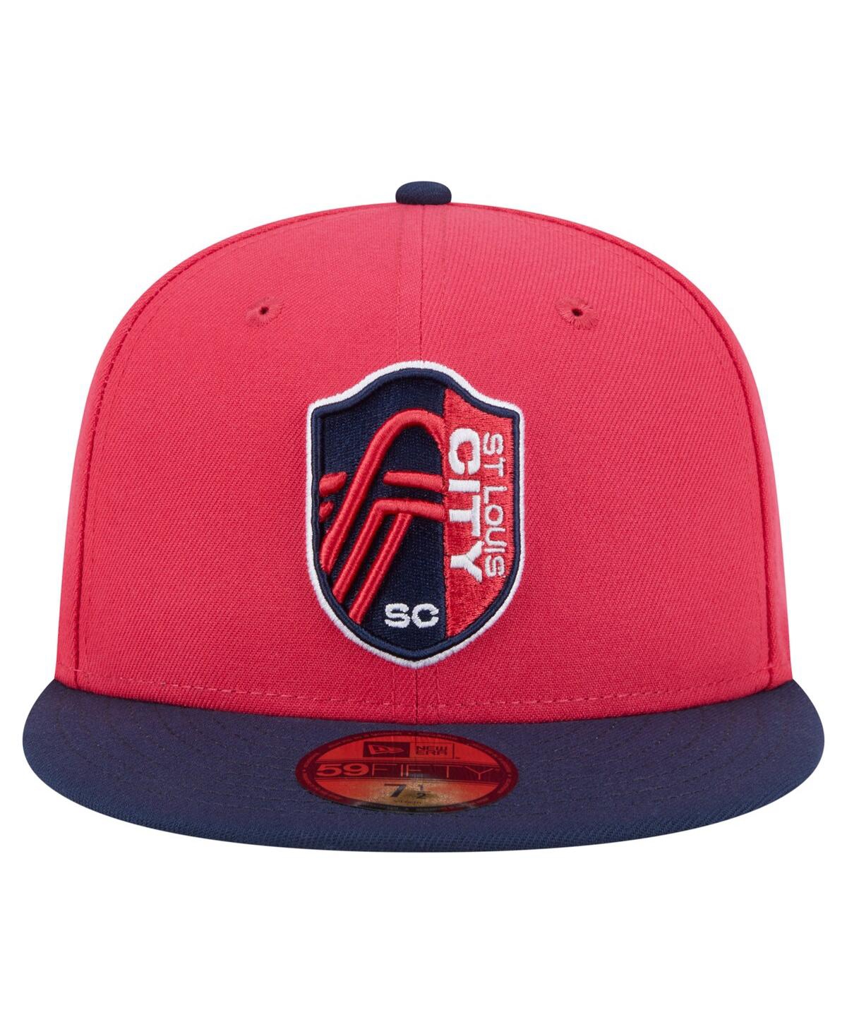 New Era Men's Red St. Louis City Sc 2025 Kickoff 59fifty Fitted Hat ...