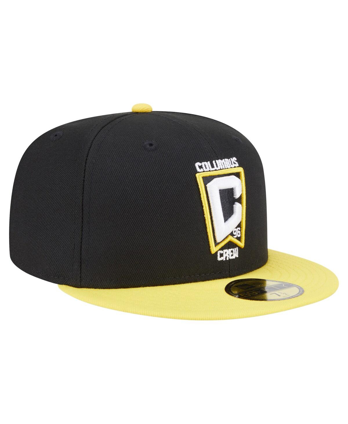 New Era Men's Black Columbus Crew 2025 Kickoff 59fifty Fitted Hat In Black