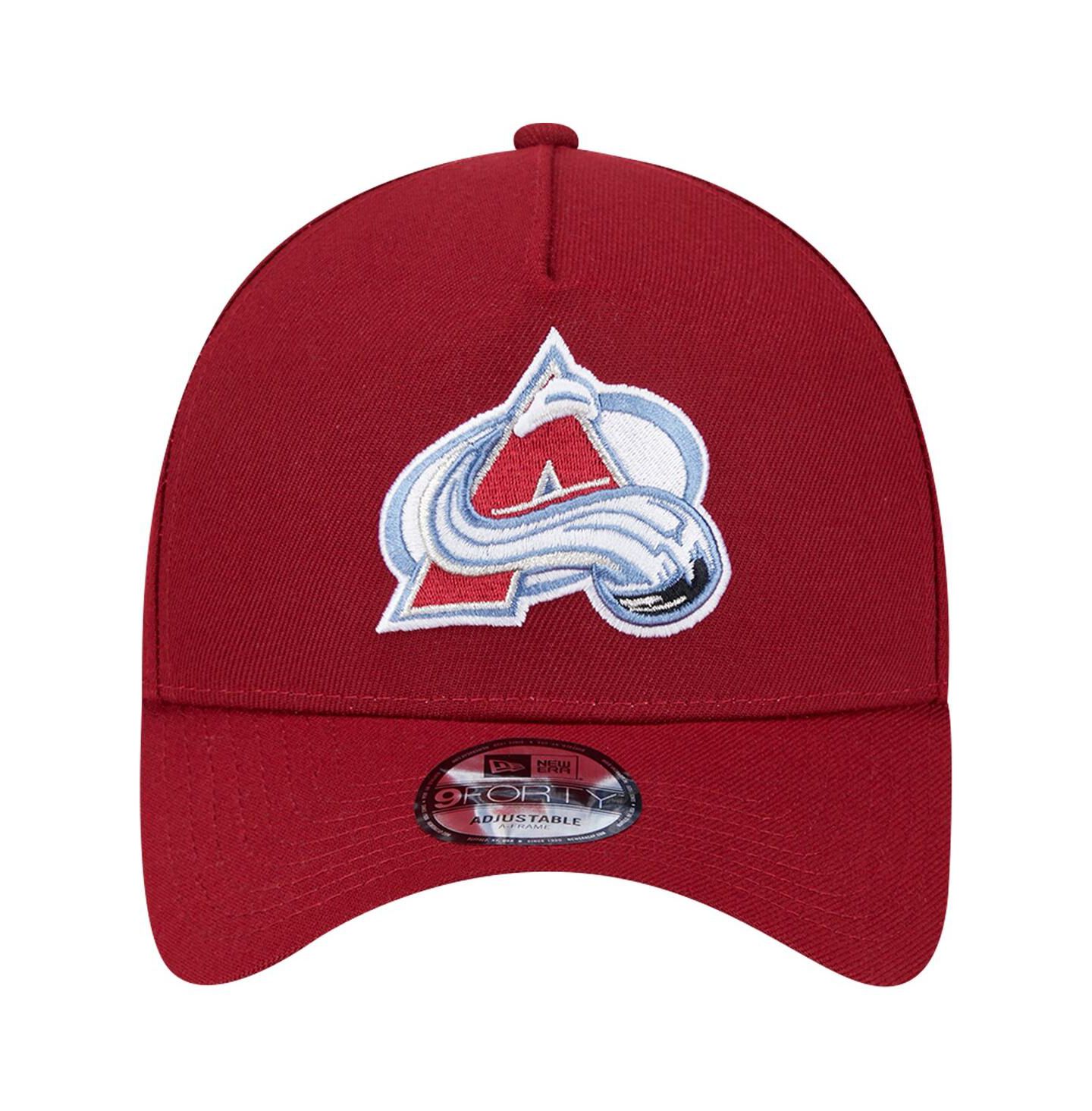 Мужская кепка New Era Burgundy Colorado Avalanche Core A-Frame 9FORTY Adjustable Hat — фото 5
