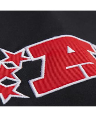 Men's Black Oakland Raiders Double Down Satin Full-Snap Jacket