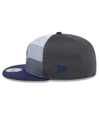 Men's Gray/Navy Houston Astros 2025 Batting Practice 59FIFTY Fitted Hat