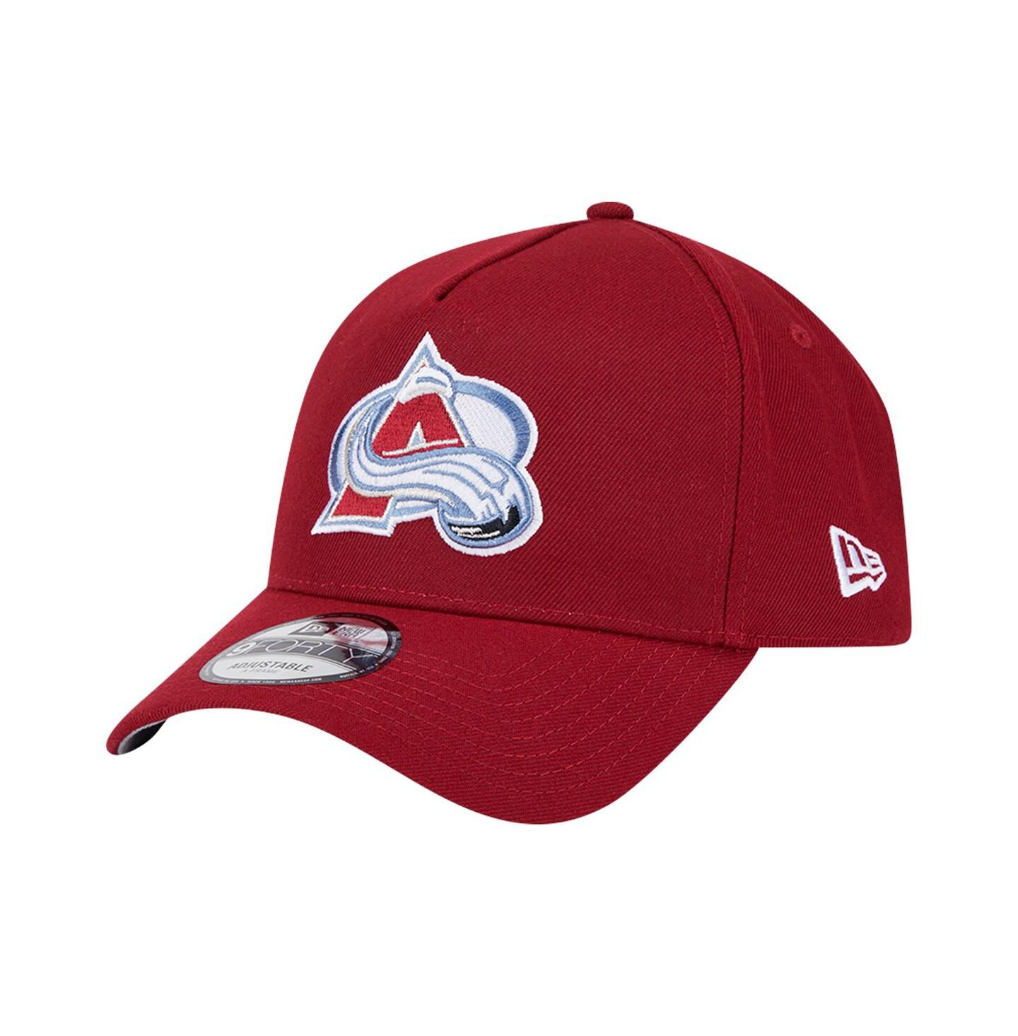 Мужская кепка New Era Burgundy Colorado Avalanche Core A-Frame 9FORTY Adjustable Hat — фото 1