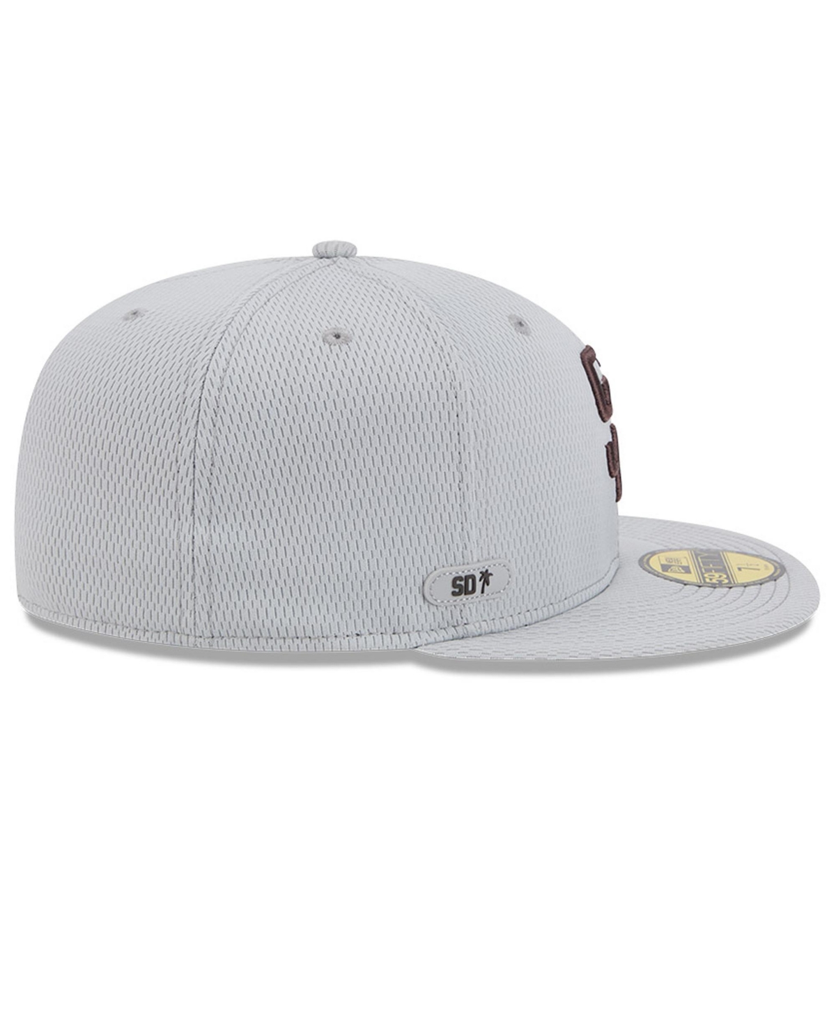 NEW ERA MEN'S GRAY SAN DIEGO PADRES 2025 MLB CLUBHOUSE 59FIFTY FITTED HAT 