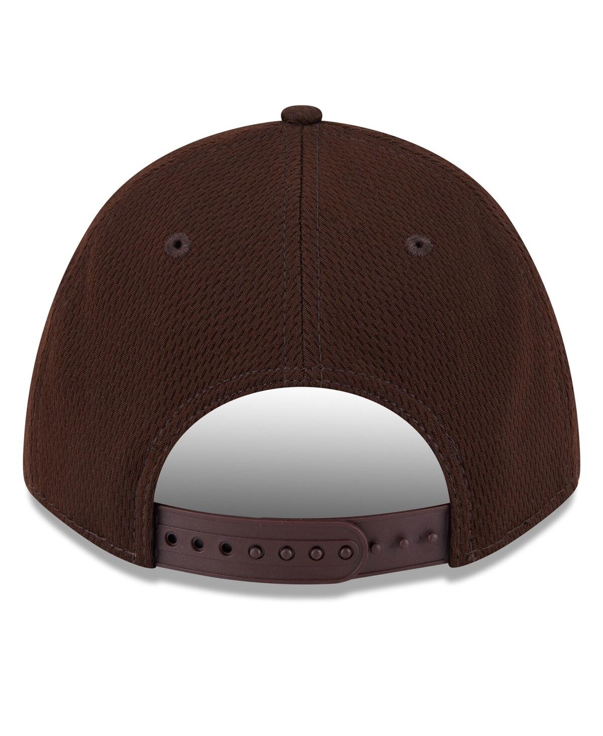 NEW ERA MEN'S DARK BROWN SAN DIEGO PADRES 2025 MLB CLUBHOUSE 9FORTY ADJUSTABLE HAT 