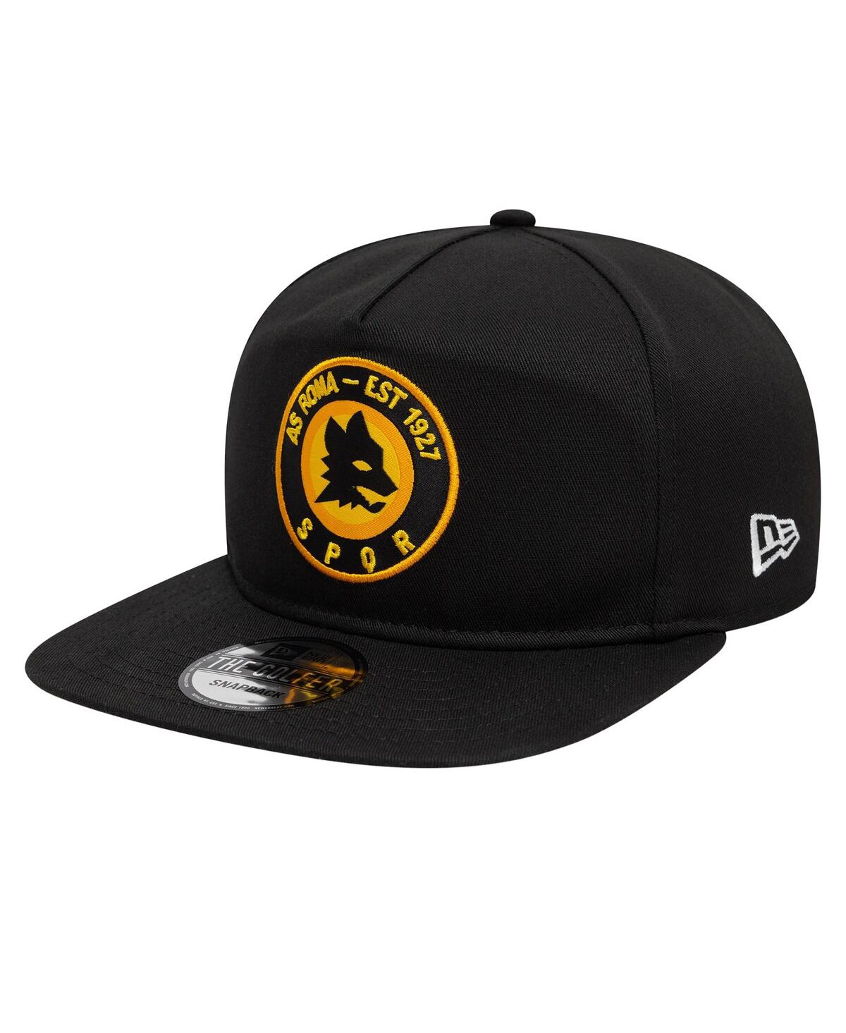 New Era Men's Black As Roma Spqr Golfer Snapback Hat In Black
