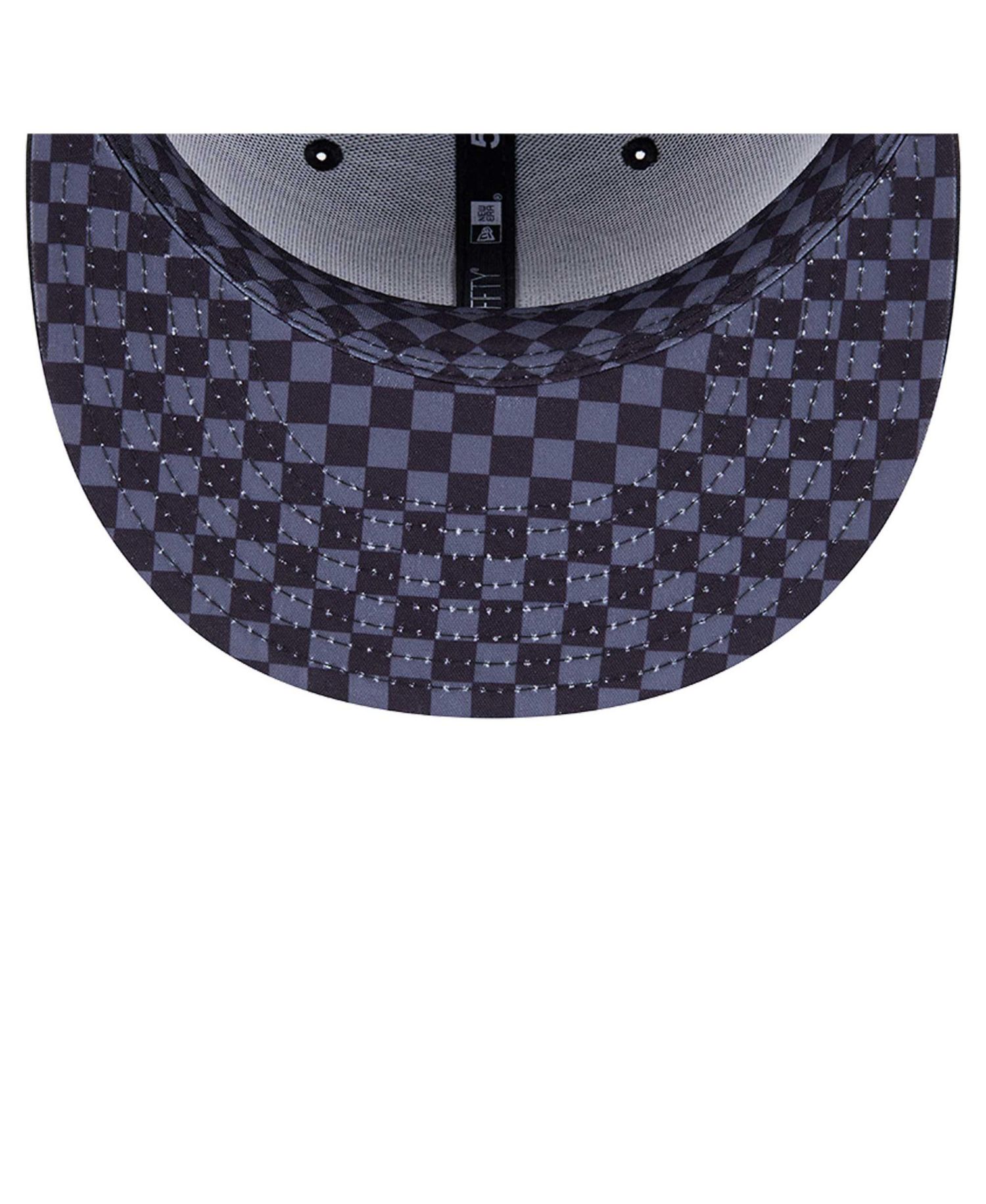 Men's Black New Orleans Saints Checkered 59FIFTY Fitted Hat